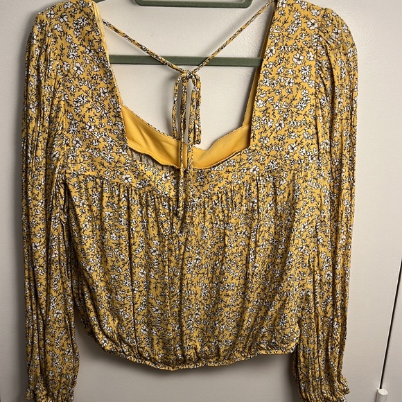 Francesca Yellow Floral Blouse - Picture 3 of 3